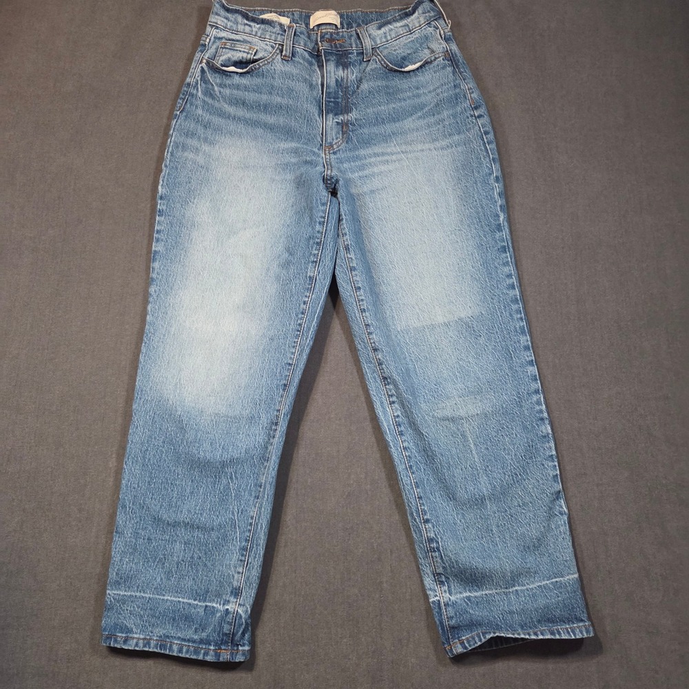 Universal Thread Vintage Straight Jeans Womens 8/29R Blue Light Wash High Rise